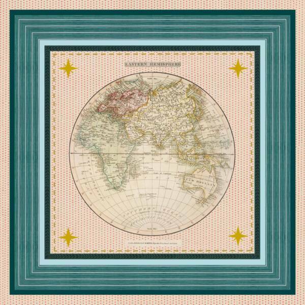 Vintage Map A - The World of - Laura Stephens