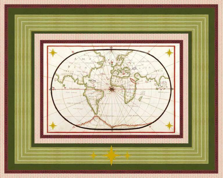 Vintage Map B - The World of - Laura Stephens