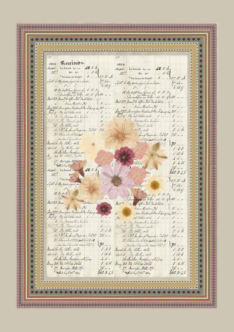 Pressed Flower Collage C - The World of - Laura Stephens